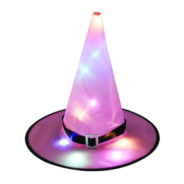 Halloween Witch Hat with LED Light