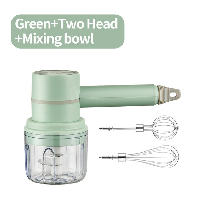 Wireless Electric Food Mixer 3 Speeds High Power