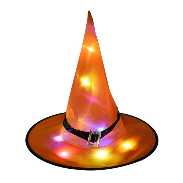 Halloween Witch Hat with LED Light
