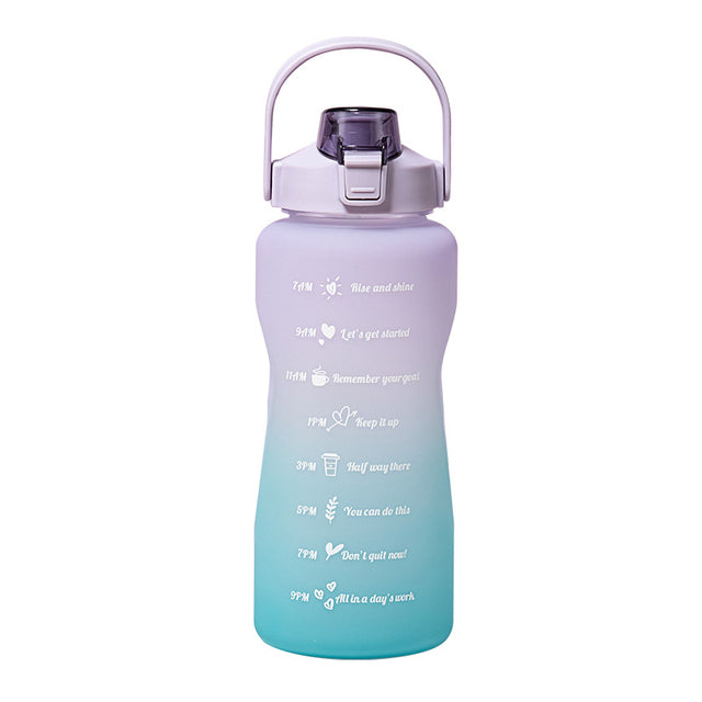 Large Capacity Water Bottle Straw Cup 2L
