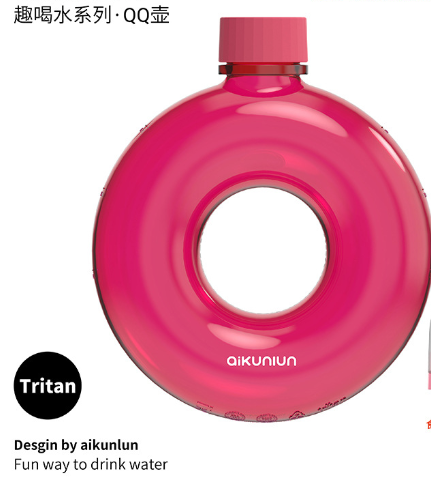Water Bottle Donut Shaped Cute 1L