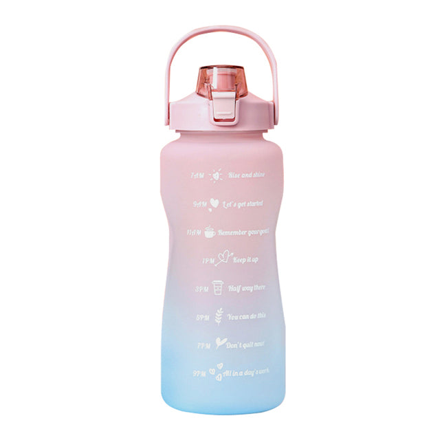 Large Capacity Water Bottle Straw Cup 2L