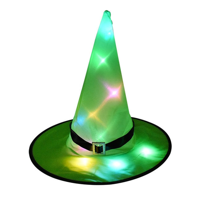 Halloween Witch Hat with LED Light