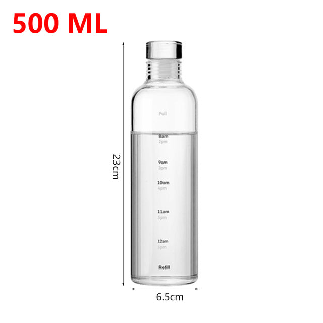 Water Bottle With Level Marker