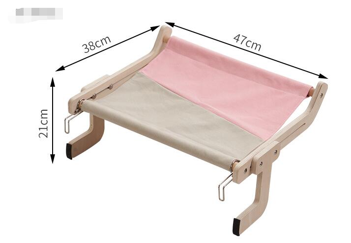 Window Perch Wooden Assembly Hanging Bed Hammock Cats