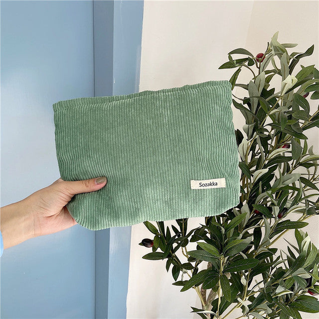 Travel Cosmetic Bag Corduroy