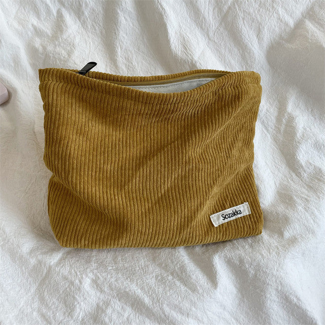 Travel Cosmetic Bag Corduroy