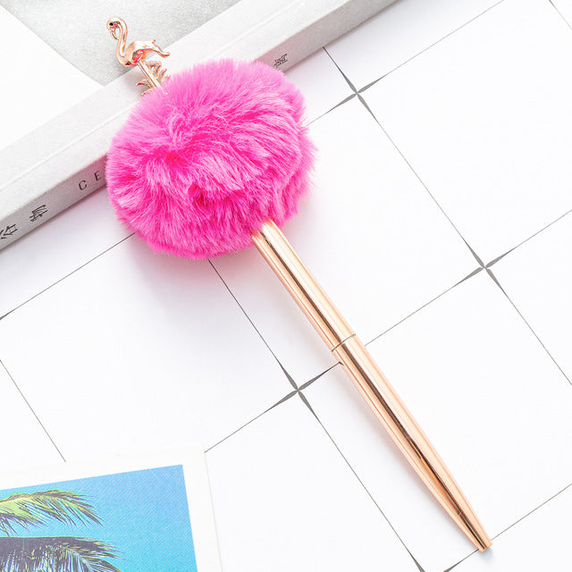 Pen Fluffy Puff Ball