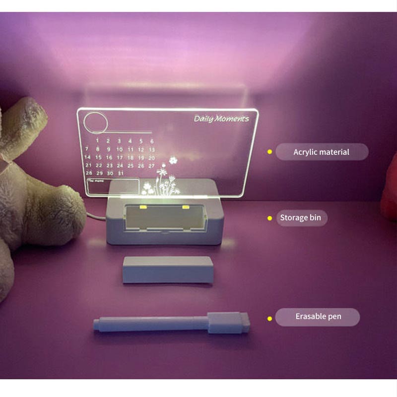 LED Note Board Light With Pen USB Message Board Night Light