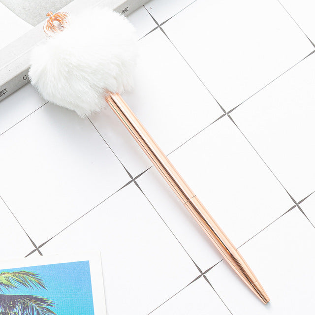 Pen Fluffy Puff Ball