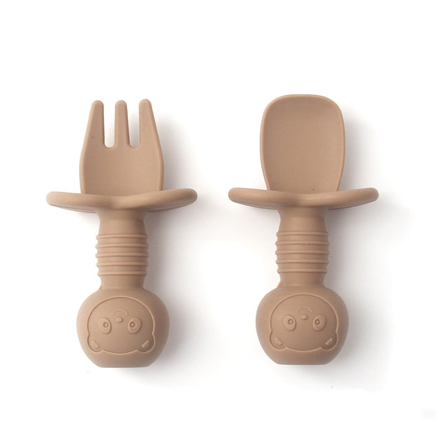 Mini Silicone Fork and Spoon Set