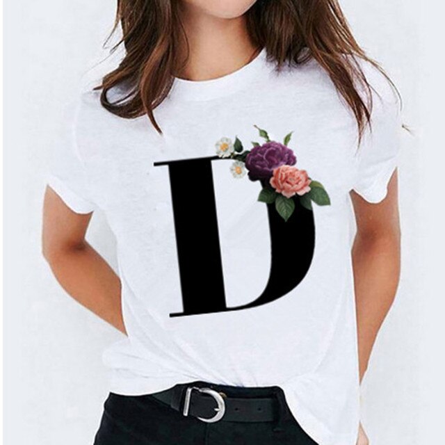 Letter Printed Women's T-shirts