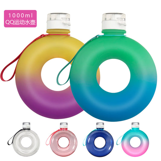 Water Bottle Donut Shaped Cute 1L