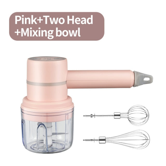 Wireless Electric Food Mixer 3 Speeds High Power