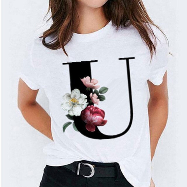 Letter Printed Women's T-shirts