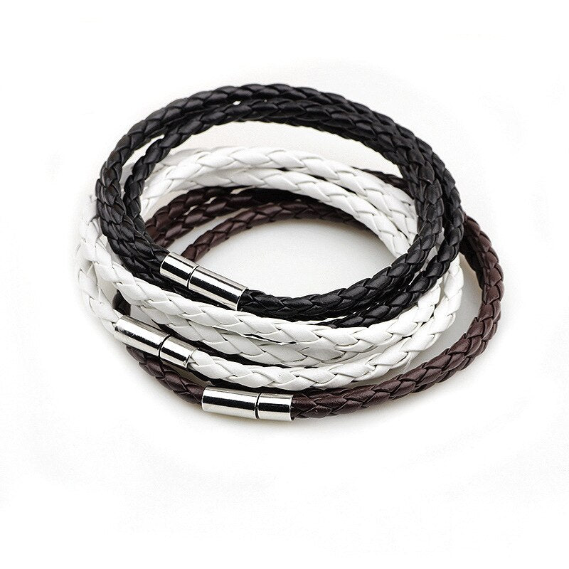 Colorful Fashion Braided Leather Bracelet