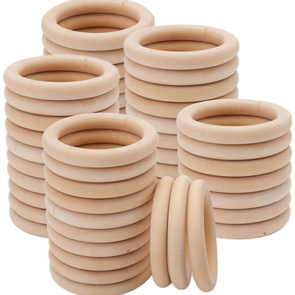 Natural Wood Rings 15-100MM