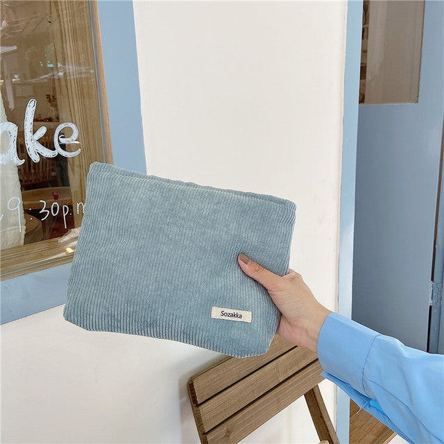 Travel Cosmetic Bag Corduroy