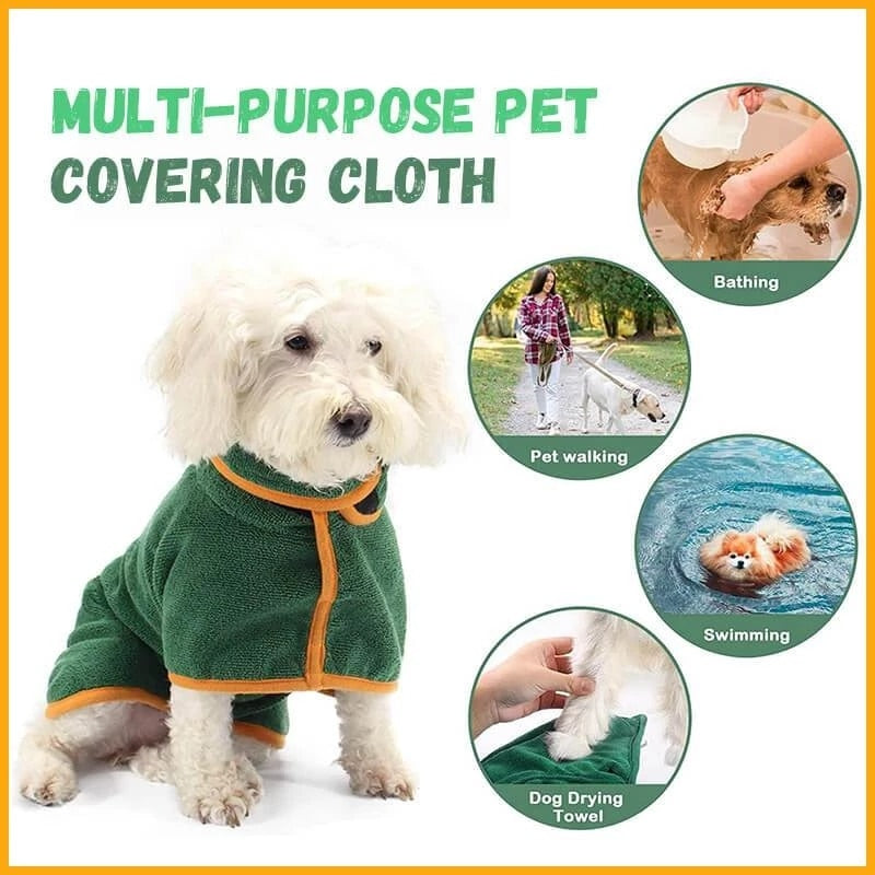 Pet Drying Coat Microfiber Absorbent