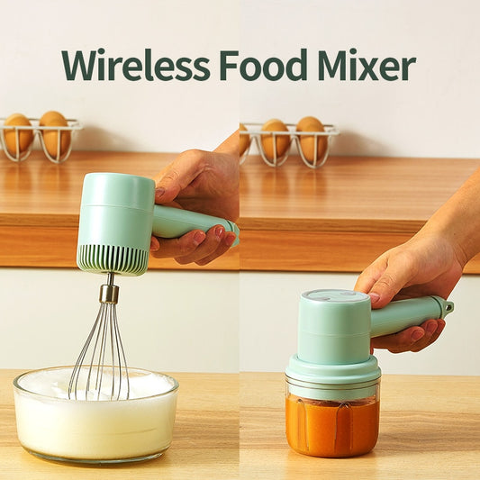 Wireless Electric Food Mixer 3 Speeds High Power