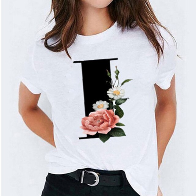 Letter Printed Women's T-shirts