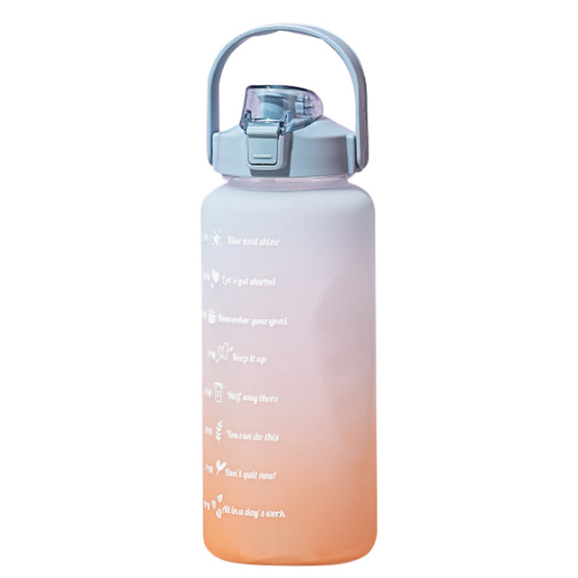 Large Capacity Water Bottle Straw Cup 2L