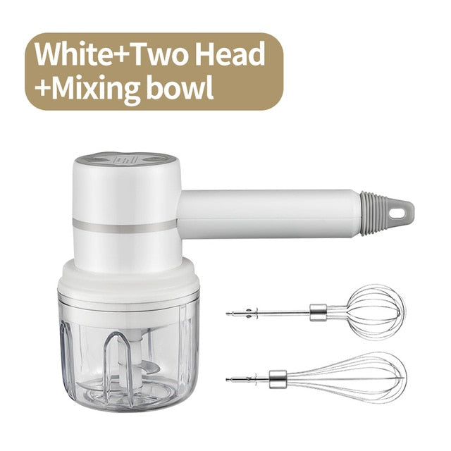 Wireless Electric Food Mixer 3 Speeds High Power
