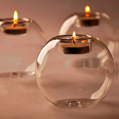 Round Candle Glass Tea Light Holder