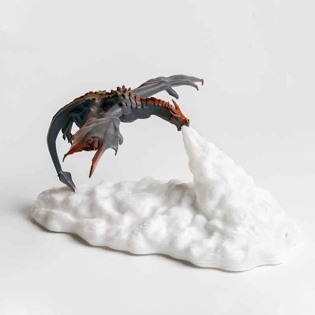 LED Printed Dragon 3D Night Lamp