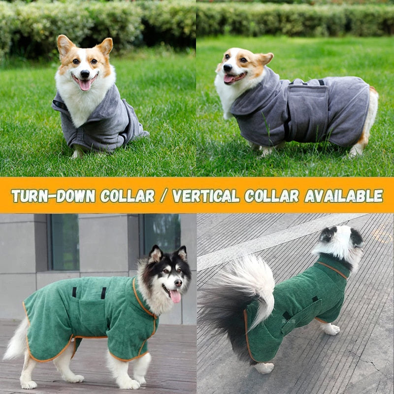 Pet Drying Coat Microfiber Absorbent