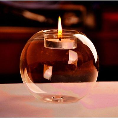 Round Candle Glass Tea Light Holder