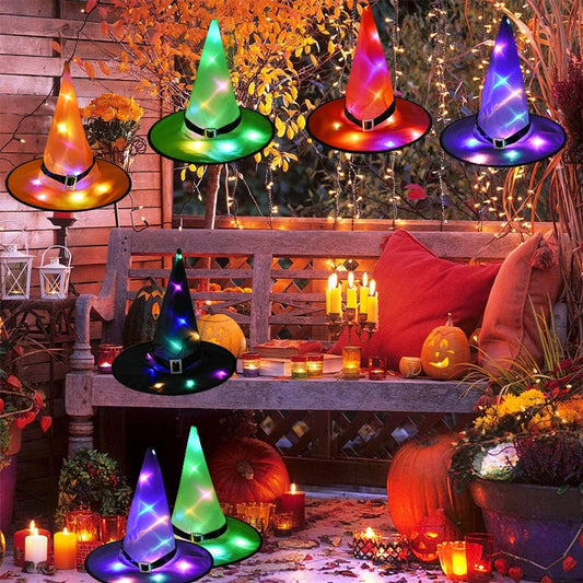 Halloween Witch Hat with LED Light