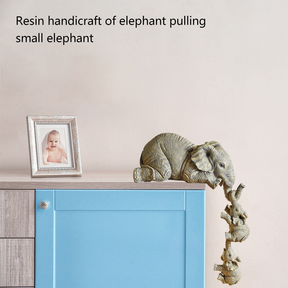 Hanging Elephant Craft Statues 3 Piece