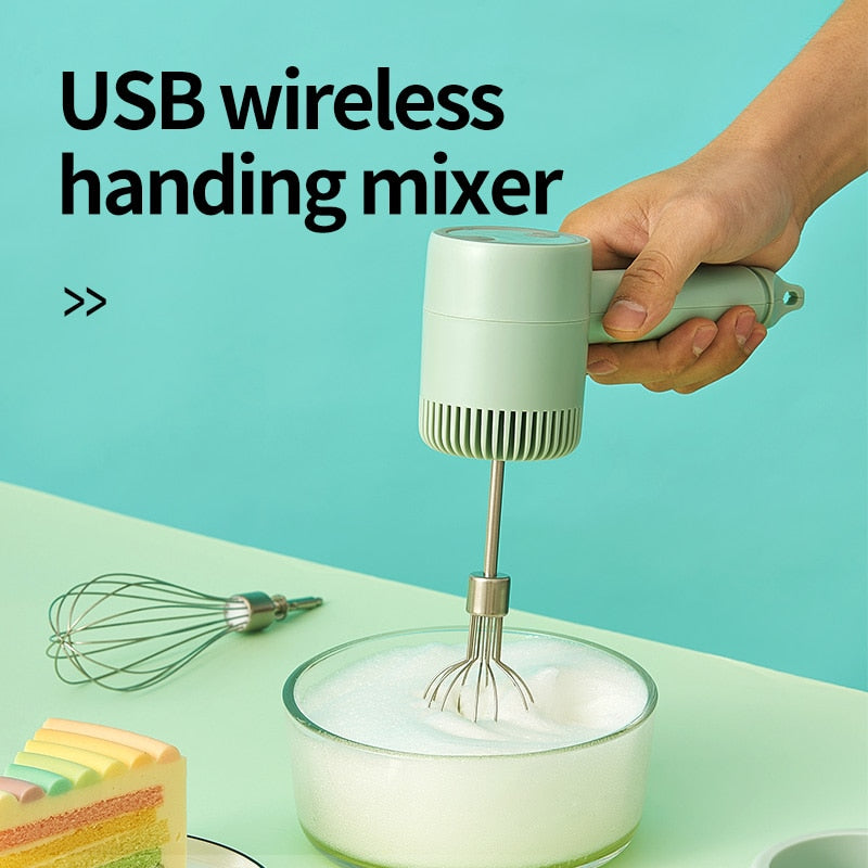 Wireless Electric Food Mixer 3 Speeds High Power