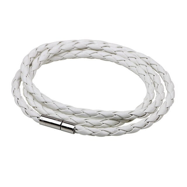 Colorful Fashion Braided Leather Bracelet