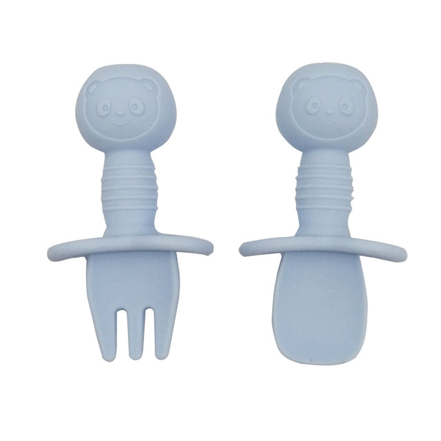 Mini Silicone Fork and Spoon Set