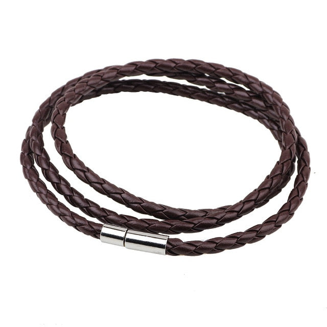 Colorful Fashion Braided Leather Bracelet