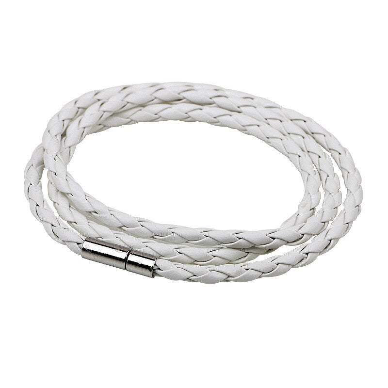 Colorful Fashion Braided Leather Bracelet