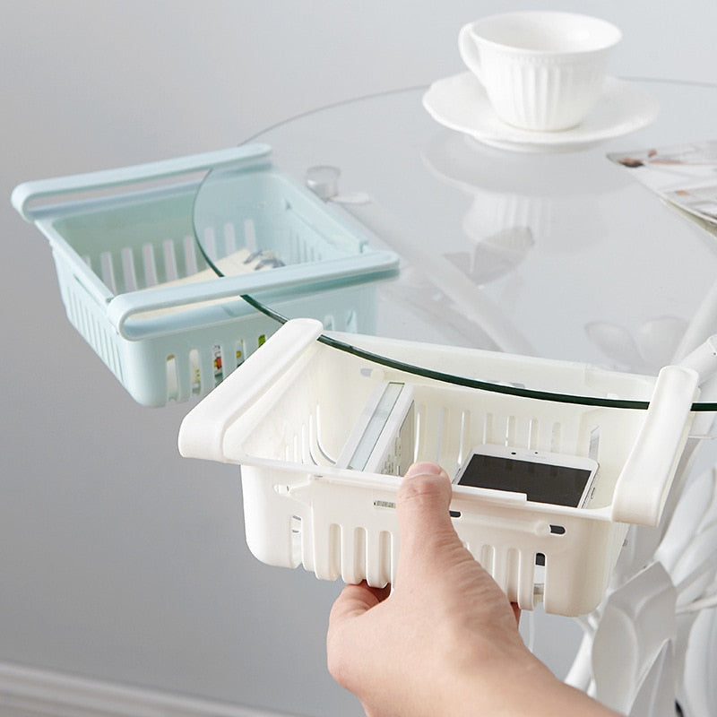 Refrigerator Retractable Storage Box Organizer
