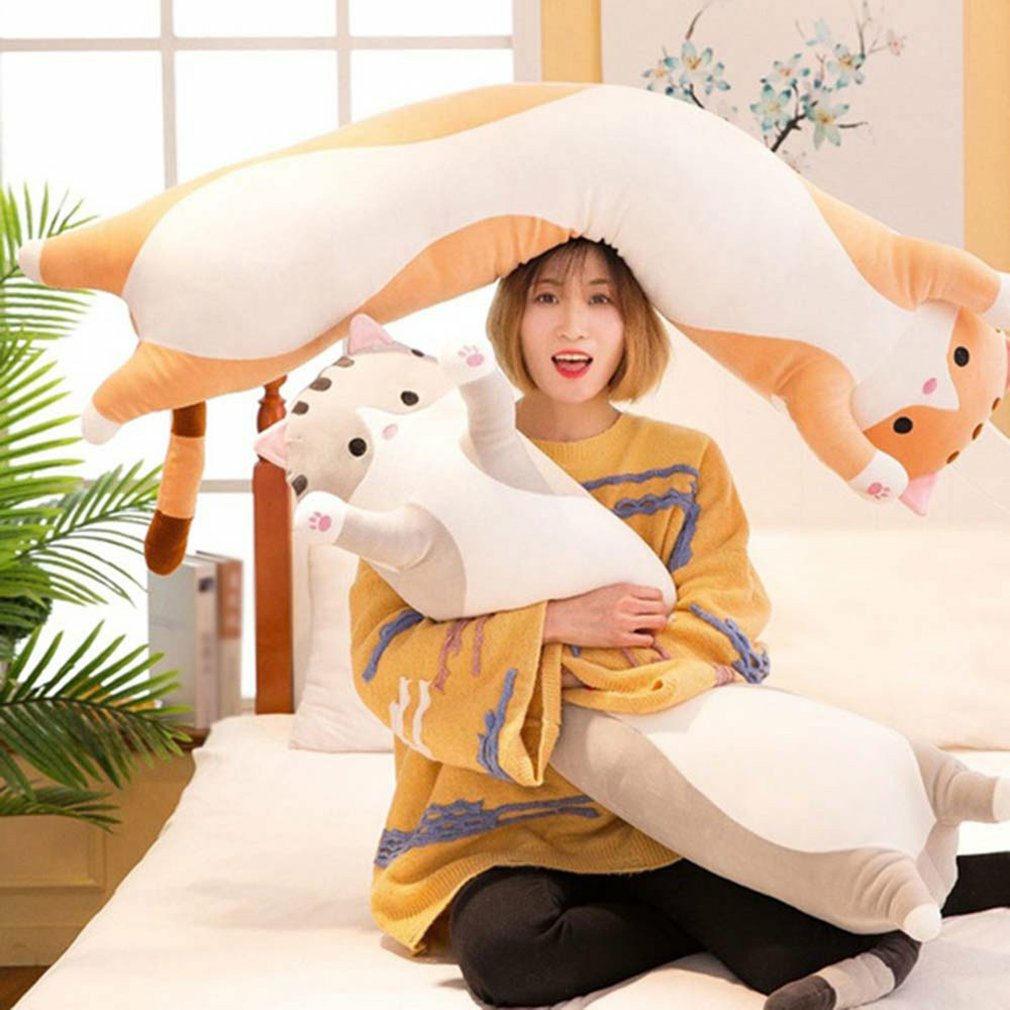Toy Side Sleeper Pillow Children Plush Toy Cat Cushion Decorative Kitten Cute Plush Stuffed Toys Cute Gifts