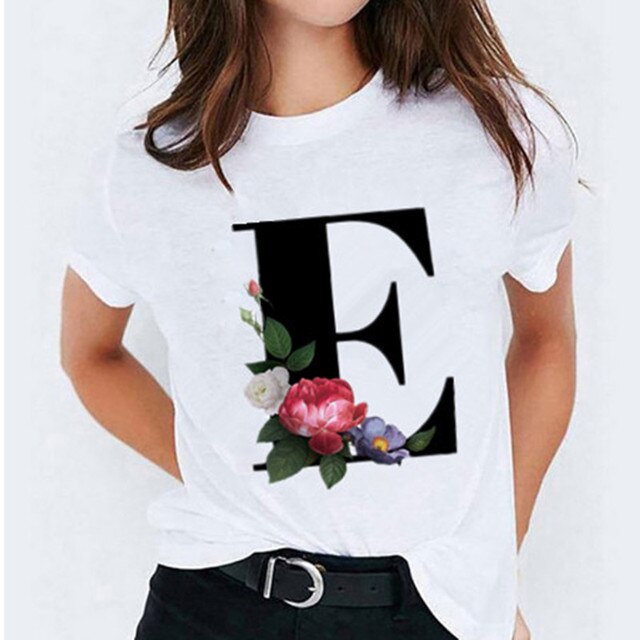Letter Printed Women's T-shirts