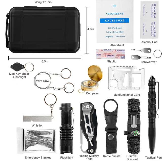 Survival Kit 17 In 1