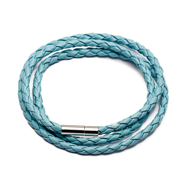 Colorful Fashion Braided Leather Bracelet