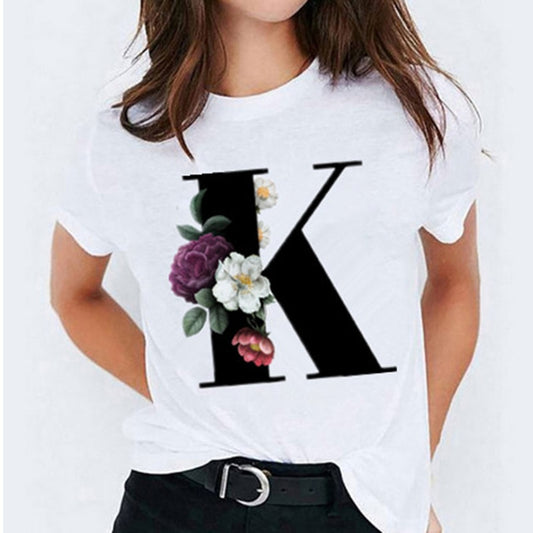 Letter Printed Women's T-shirts