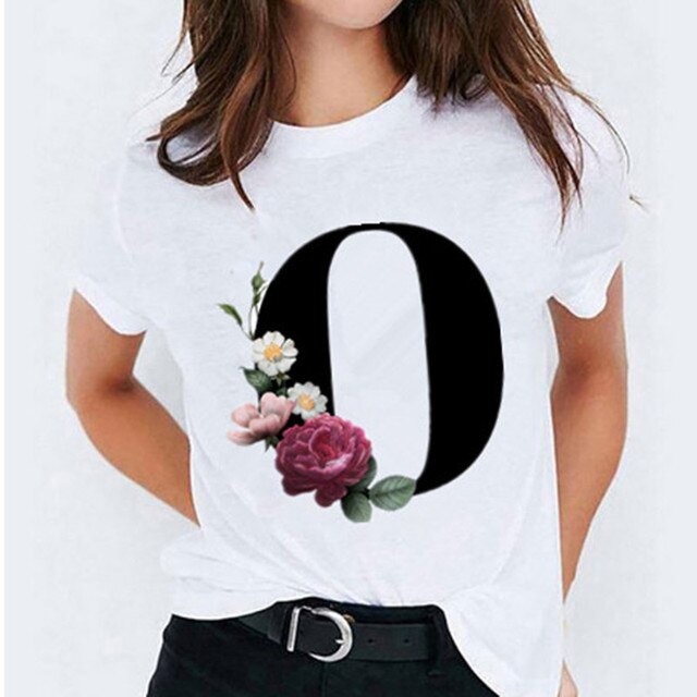 Letter Printed Women's T-shirts