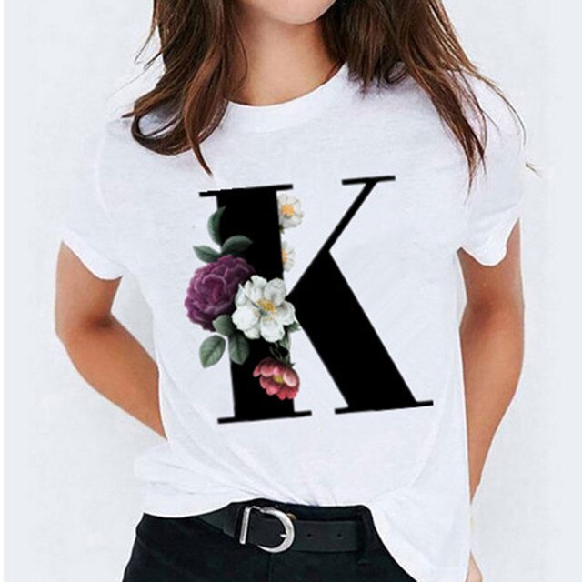 Letter Printed Women's T-shirts