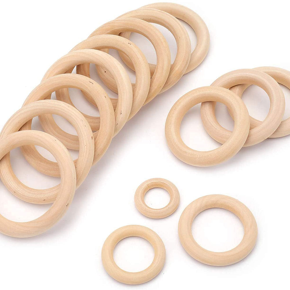 Natural Wood Rings 15-100MM