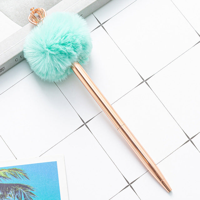 Pen Fluffy Puff Ball